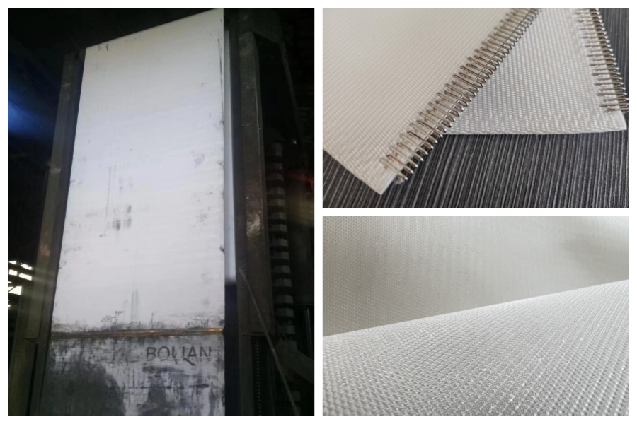 Tower press filter cloth for industrial filtration